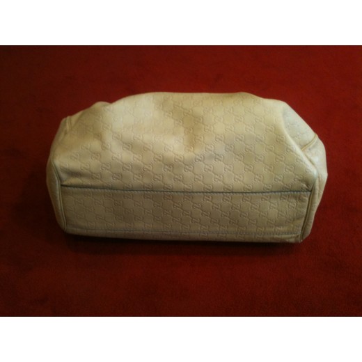 Sac Gucci Logo en cuir beige