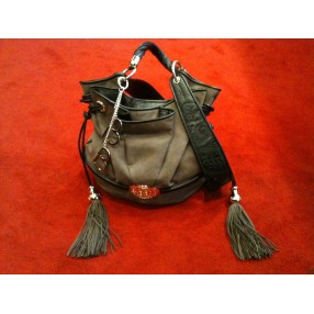 Sac Lancel Brigitte Bardot blanc taupe