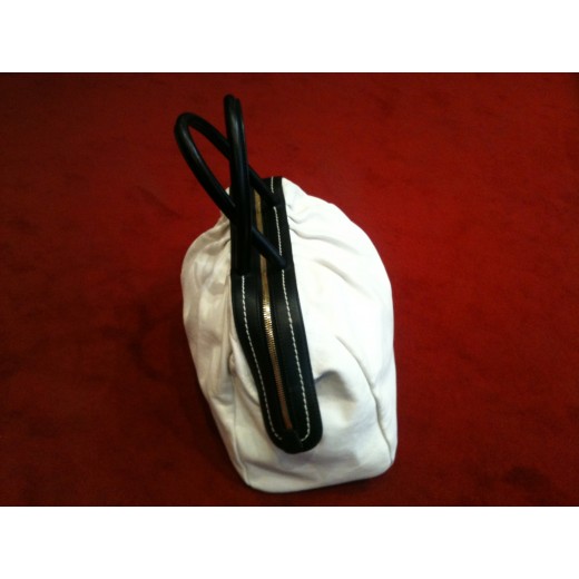 Sac Sonia Rykiel en cuir blanc cassé