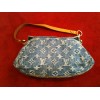 Sac Louis Vuitton mini Pleaty en tissu denim monogram