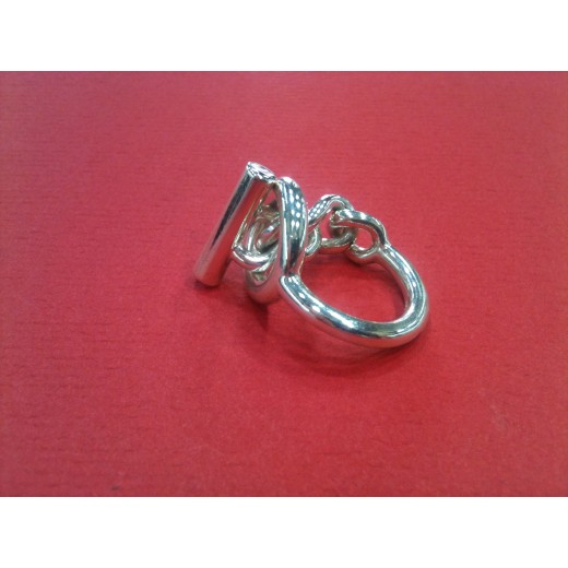Bague Hermès Croisette en argent