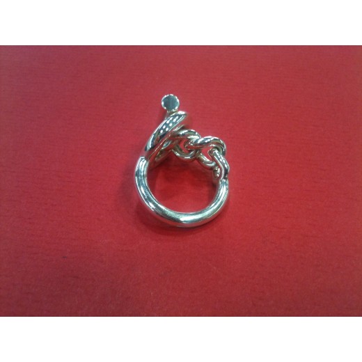 Bague Hermès Croisette en argent
