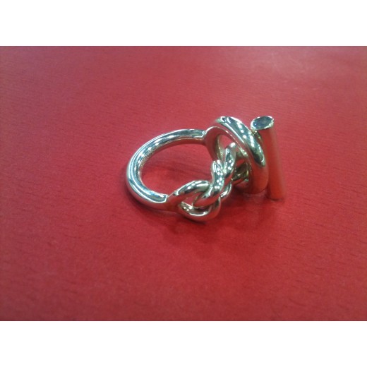 Bague Hermès Croisette en argent