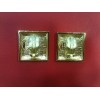 Boucles d'oreilles YSL Vintage en plaqué or