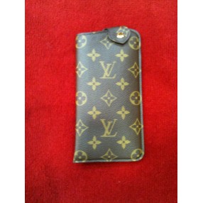 Etui à lunettes Louis Vuitton en toile monogram