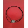 Collier sur cordon Dinh Van Menottes R20 en argent