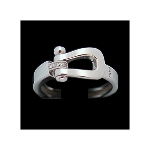 Bague Fred Force 10 ruban mini en or et diamants