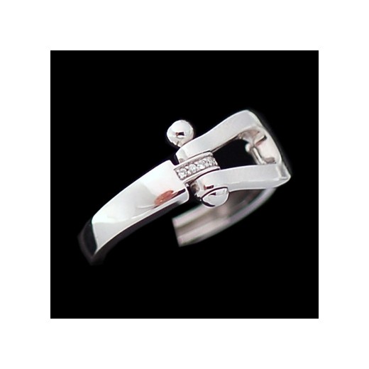 Bague Fred Force 10 ruban mini en or et diamants