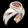 Bague Piaget Coeur en or et citrine