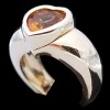 Bague Piaget Coeur en or et citrine