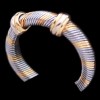 Bague Cartier en or et acier