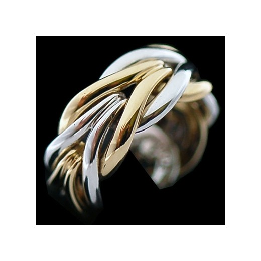Bague Christofle en or et argent