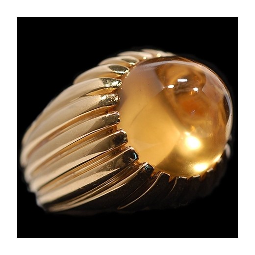 Bague Fred en or et citrine