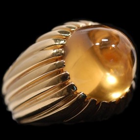 Bague Fred en or et citrine