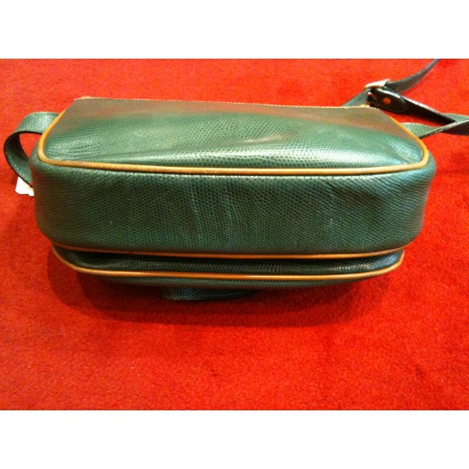 Sac Didier Lamarthe en cuir vert