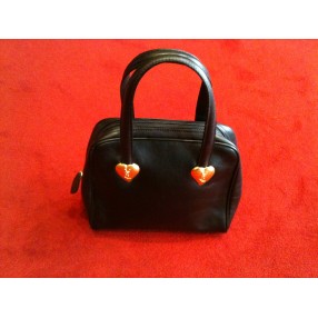 Sac Yves Saint Laurent en cuir noir