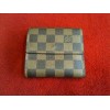 Portefeuille  Louis Vuitton Elise en toile damier