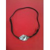 Collier sur cordon Dinh Van Menottes R20 en argent