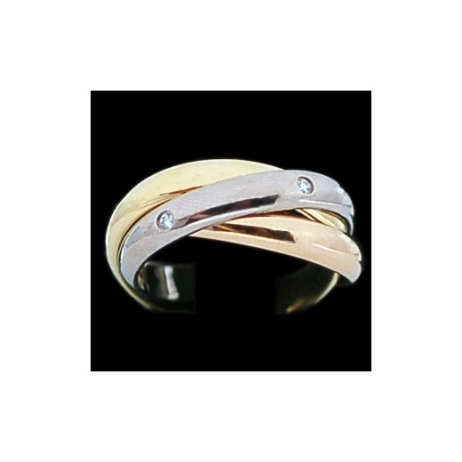 Bague Cartier Trinity 3 ors et diamants