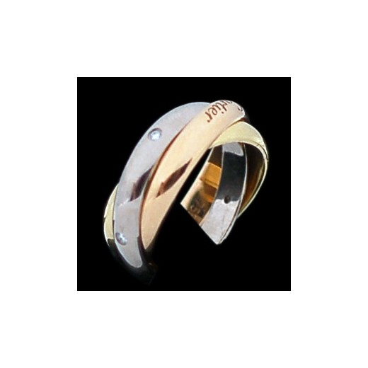 Bague Cartier Trinity 3 ors et diamants