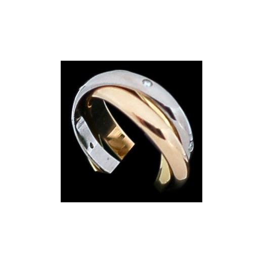 Bague Cartier Trinity 3 ors et diamants