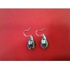 Boucles d'oreilles Baccarat en cristal et argent