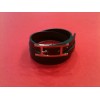Bracelet Hermès Hapi 3 en cuir bordeaux