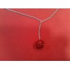 Collier Swarovski avec pendentif de cristaux rouges