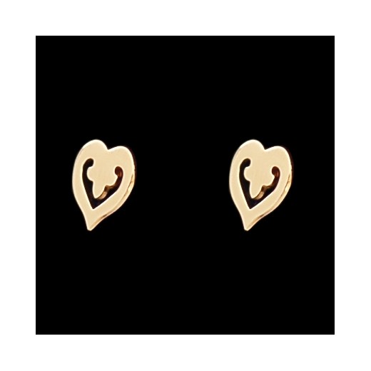 Boucles d'oreilles O.J. Perrin Coeurs Légendes en or
