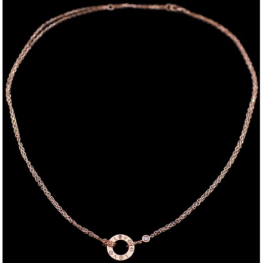 Collier Cartier Love en or, saphir et diamant