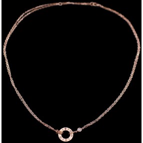 Collier Cartier Love en or, saphir et diamant