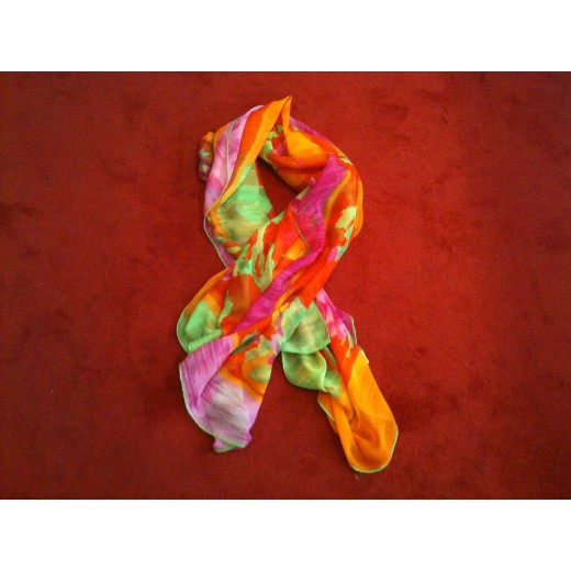 Etole Yves Saint Laurent Fleurs en mousseline de soie