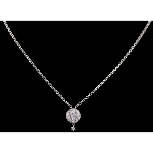 Collier Montblanc La Dame Blanche en or et diamants