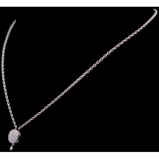 Collier Montblanc La Dame Blanche en or et diamants