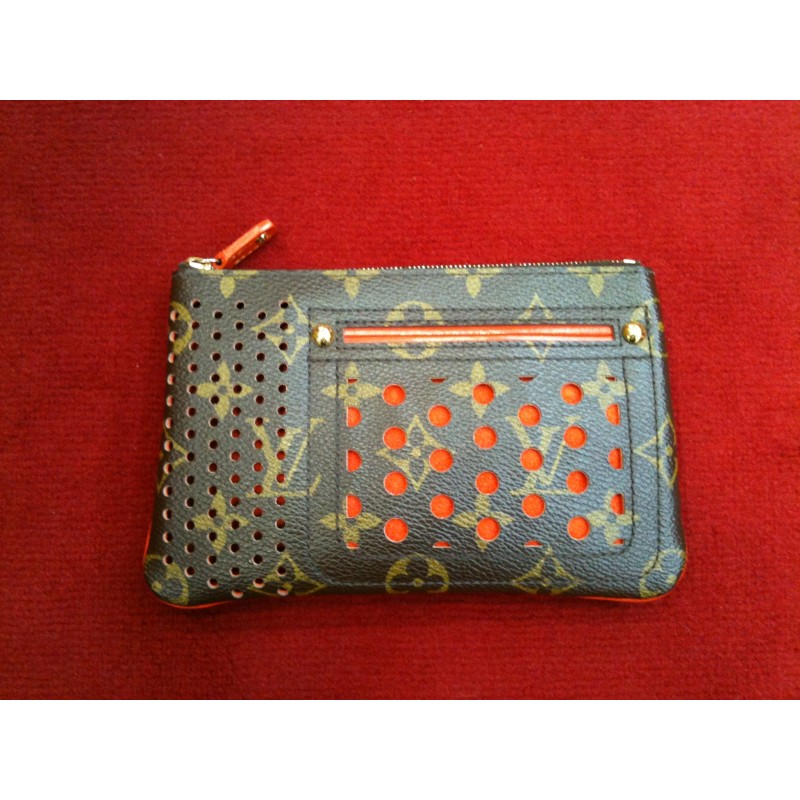 Pochette Louis Vuitton Plate en toile monogram