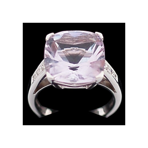 Bague Mauboussin Gueule d'amour en or, rose de France et diamants