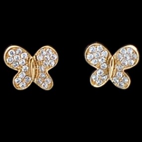 Boucles d'oreilles Morganne Bello Baby Boum en or et diamants