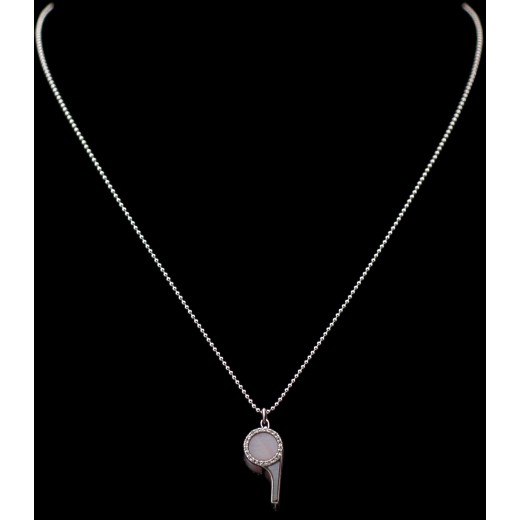 Pendentif Victoria Casal Sifflet en or, nacre et diamants