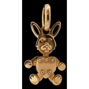 Pendentif Pomellato Lapin en or