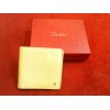 Portefeuille Cartier Santos en cuir camel