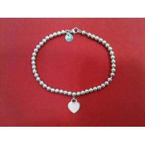 Bracelet de perles Fantaisie Tiffany  en argent