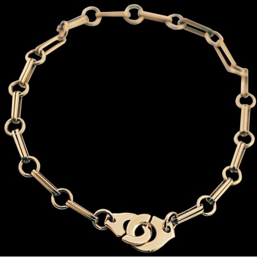 Bracelet Dinh Van Menottes R10 vintage en or