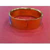 Bracelet Hermès en émail et plaqué or