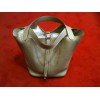 Sac Hermès Picotin Lock GM en cuir gris