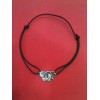 Collier sur cordon Dinh Van Menottes R20 en argent