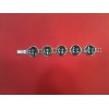 Bracelet Lalique en métal argenté et cabochons en cristal