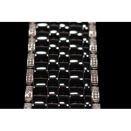 Bracelet Chanel Ceramique noire et diamants