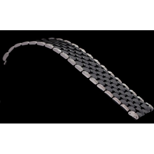 Bracelet Chanel Ceramique noire et diamants