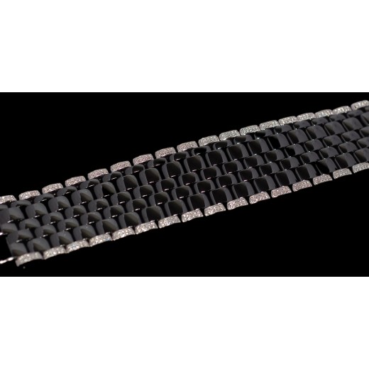 Bracelet Chanel Ceramique noire et diamants