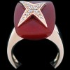 Bague Mauboussin Etoile Divine N°3 en or, diamants et cornaline